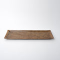 Sashimi Plate 33.2cm Amber Contour Glaze V637-C0395