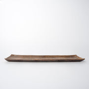Sashimi Plate 33.2cm Amber Contour Glaze V637-C0395