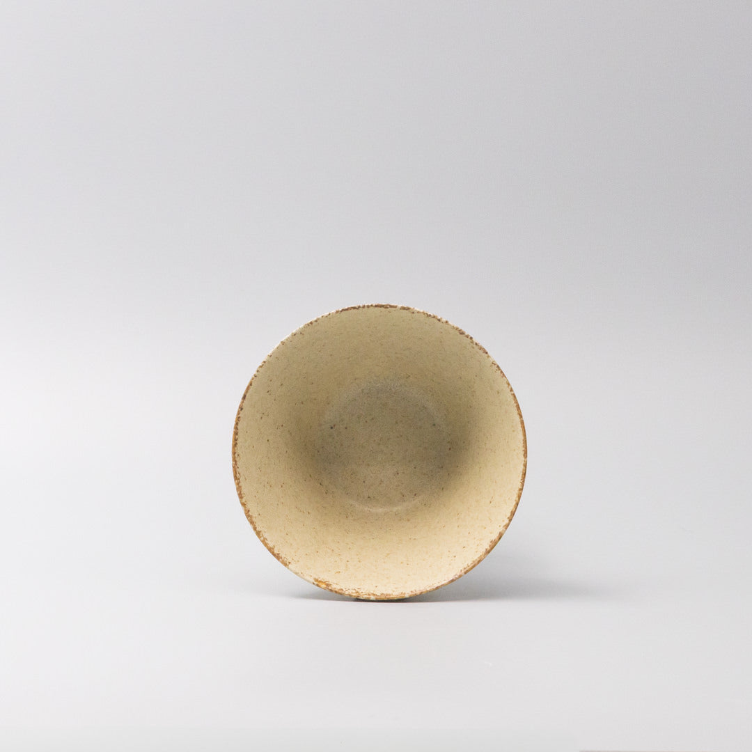 Bowl Fluted 13cm Sand Fade Glaze V637-C0400