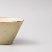 Bowl Fluted 13cm Sand Fade Glaze V637-C0400