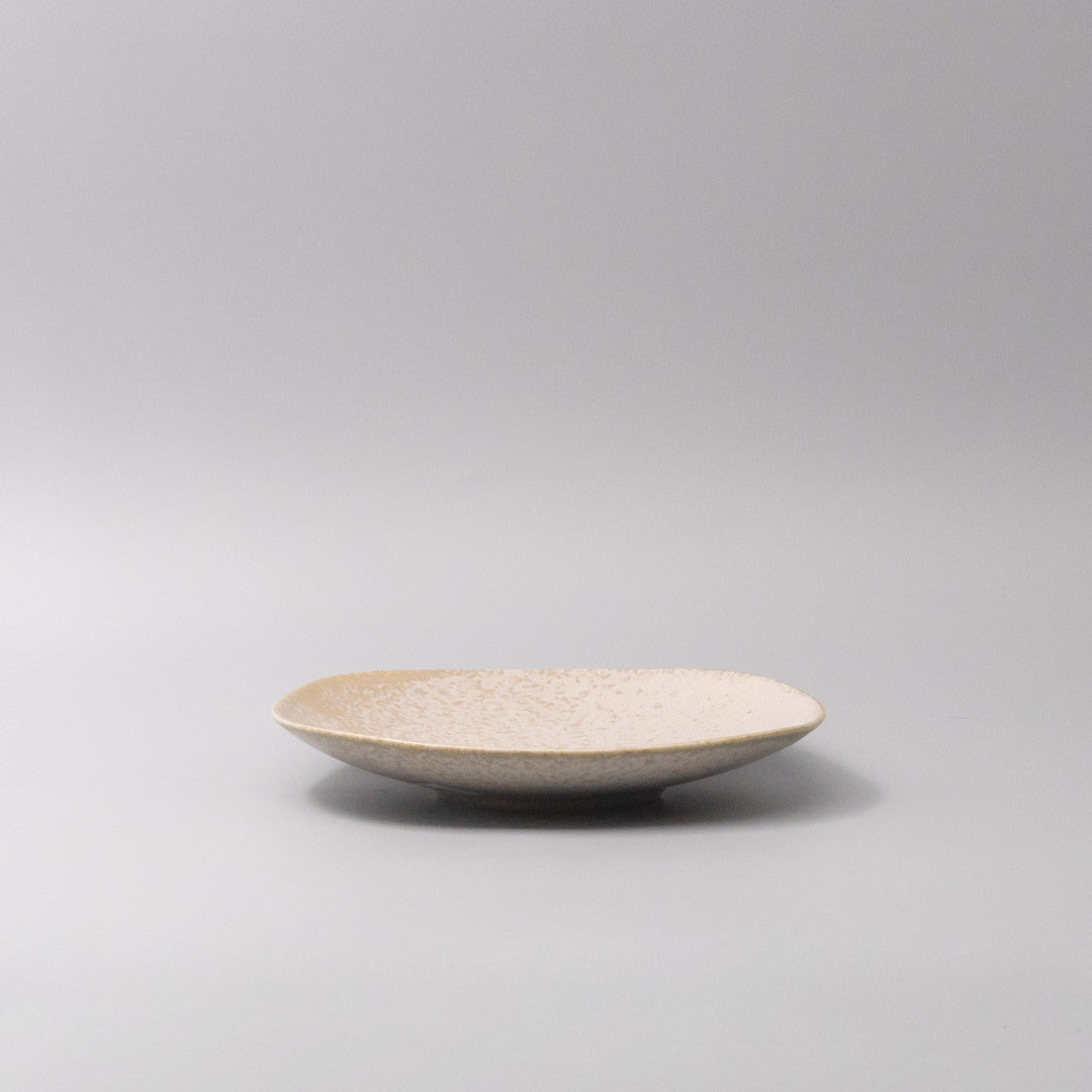 Side Plate 20cm White Fade Glaze V637-C0425