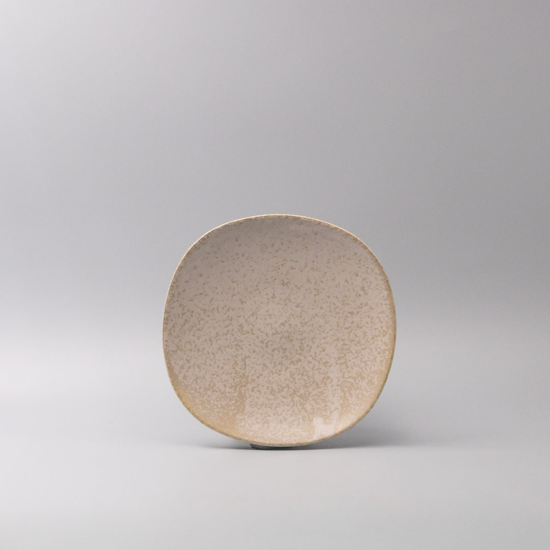 Side Plate 20cm White Fade Glaze V637-C0425
