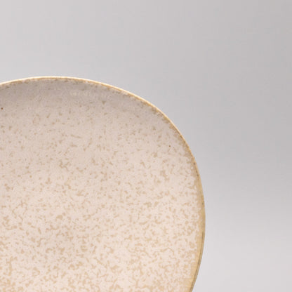 Side Plate 20cm White Fade Glaze V637-C0425