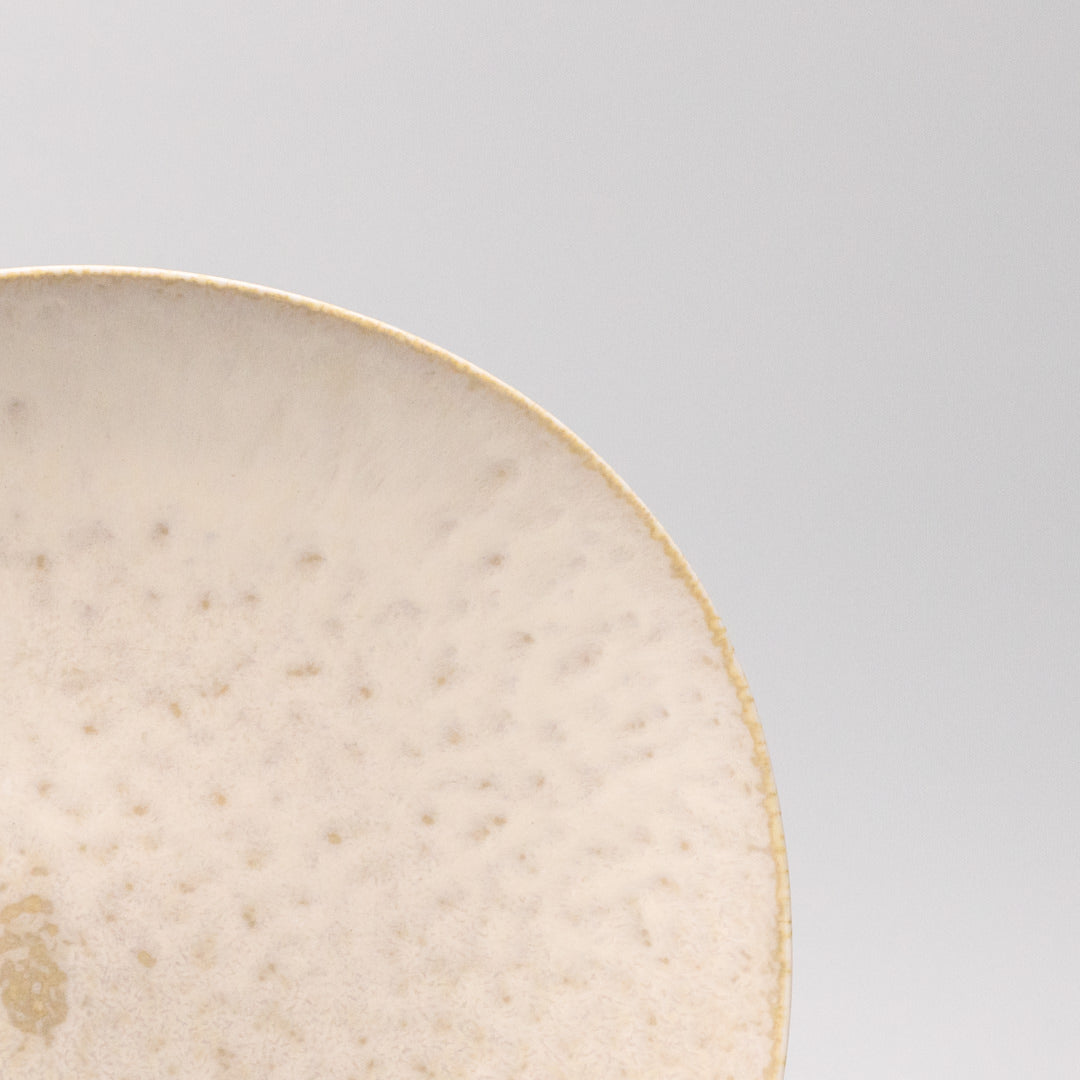 Dinner Plate 25cm White Fade Glaze V637-C0426
