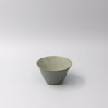Bowl Fluted 13cm Green Fade Glaze V637-C0427