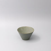 Bowl Fluted 13cm Green Fade Glaze V637-C0427