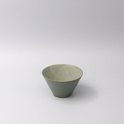 Bowl Fluted 13cm Green Fade Glaze V637-C0427