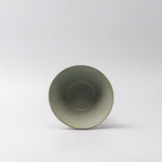 Bowl Fluted 13cm Green Fade Glaze V637-C0427