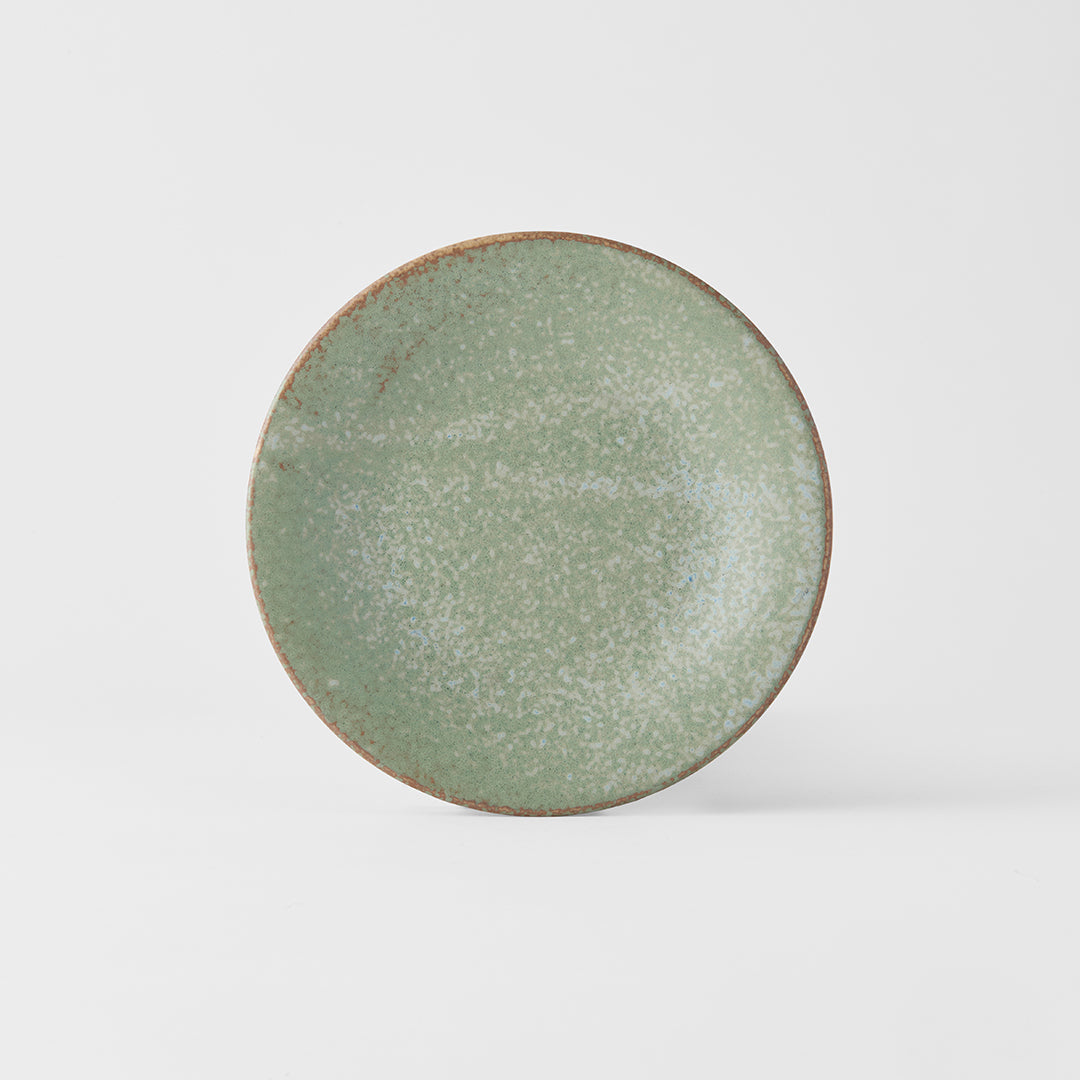 Tapas Plate 17cm Green Fade Glaze V637-C0433
