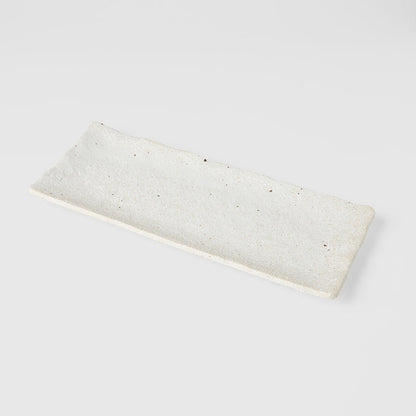 Sashimi Plate 29cm Shell White Glaze V637-C0453