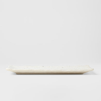 Sashimi Plate 29cm Shell White Glaze V637-C0453