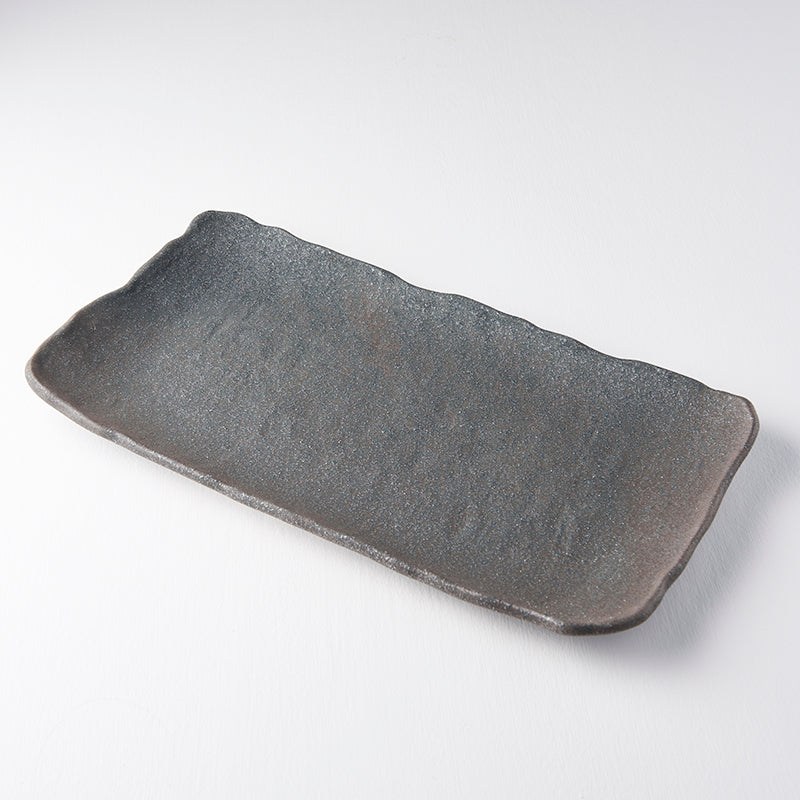Platter Rectangular 35cm Stone Slab Glaze V637-C0456