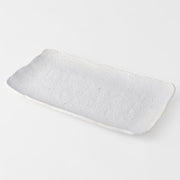 Platter Rectangular 35cm Shell White Glaze V637-C0457