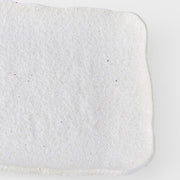 Platter Rectangular 35cm Shell White Glaze V637-C0457
