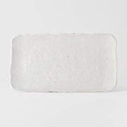Platter Rectangular 35cm Shell White Glaze V637-C0457
