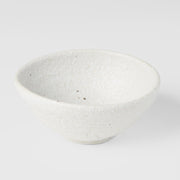 Egg Shaped Bowl 13cm Shell White Glaze V637-C0467