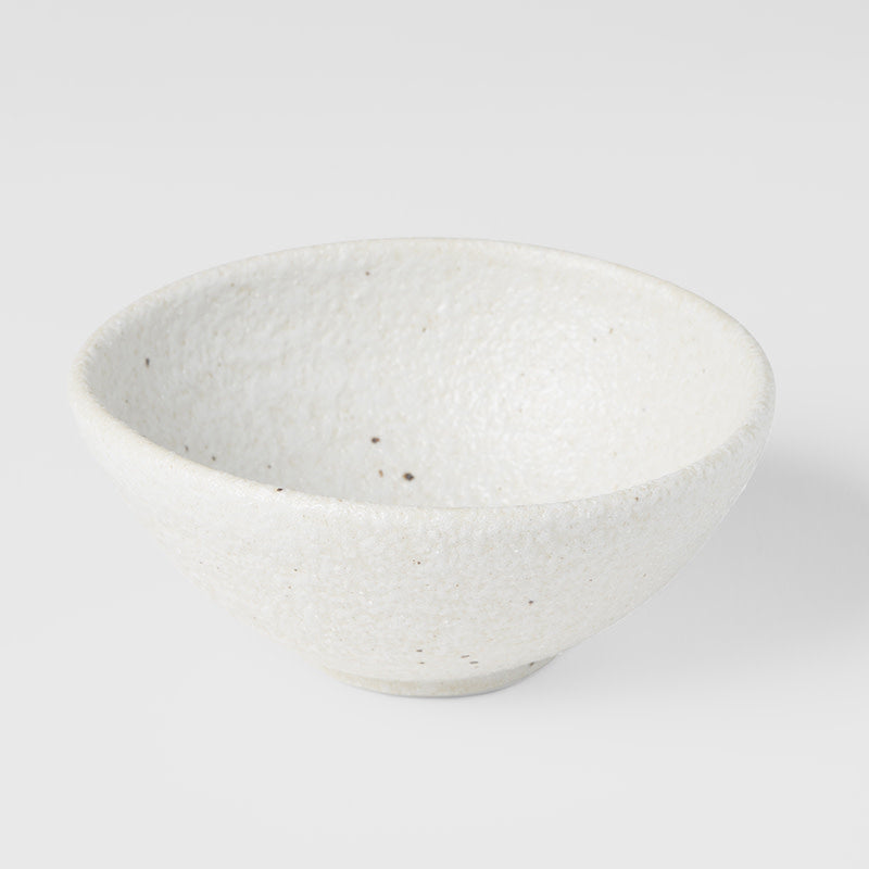 Egg Shaped Bowl 13cm Shell White Glaze V637-C0467