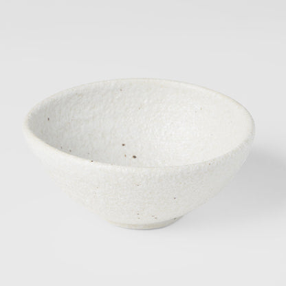 Egg Shaped Bowl 13cm Shell White Glaze V637-C0467