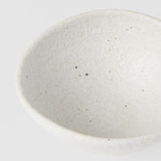 Egg Shaped Bowl 13cm Shell White Glaze V637-C0467