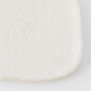 Plate Square 19cm Shell White Glaze V637-C0469