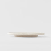 Plate Square 19cm Shell White Glaze V637-C0469