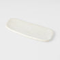 Plate Rectangular 28.5cm Shell White Glaze V637-C0472