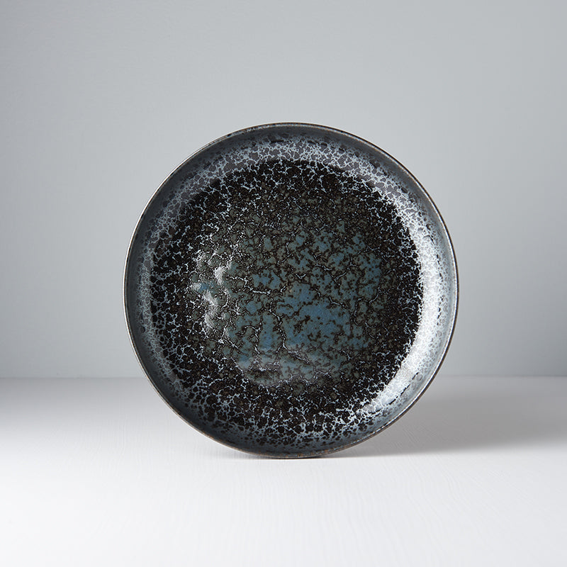 Plate High Rim 22cm Black Pearl Glaze V637-C0485