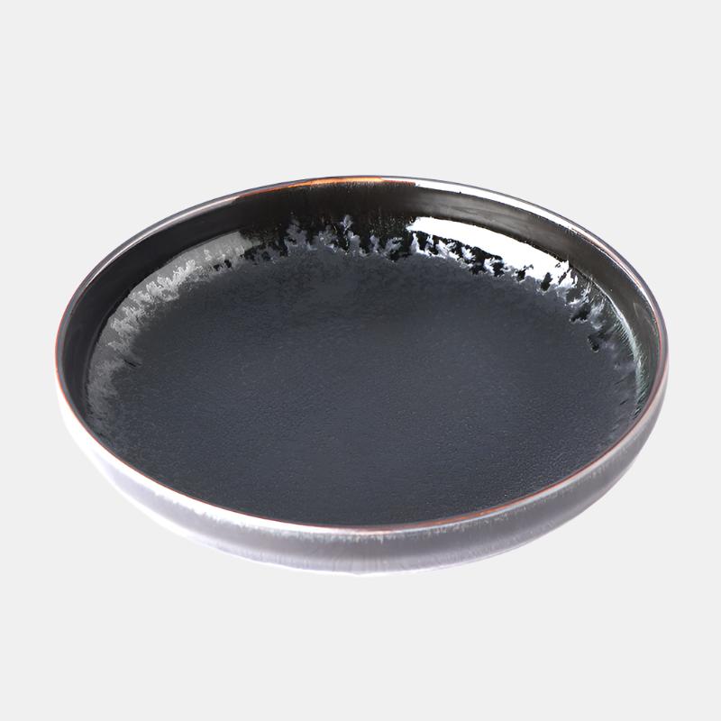 Plate High Rim 22cm Matt and Shiny Glaze V637-C0486