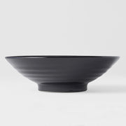 Ramen Bowl 24.5cm Black Wave Glaze V637-C0492