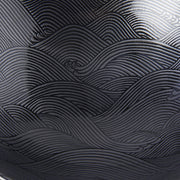 Ramen Bowl 24.5cm Black Wave Glaze V637-C0492