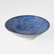 Ramen Bowl 24.5cm Traditional Wave Design V637-C0493