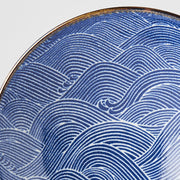 Ramen Bowl 24.5cm Traditional Wave Design V637-C0493