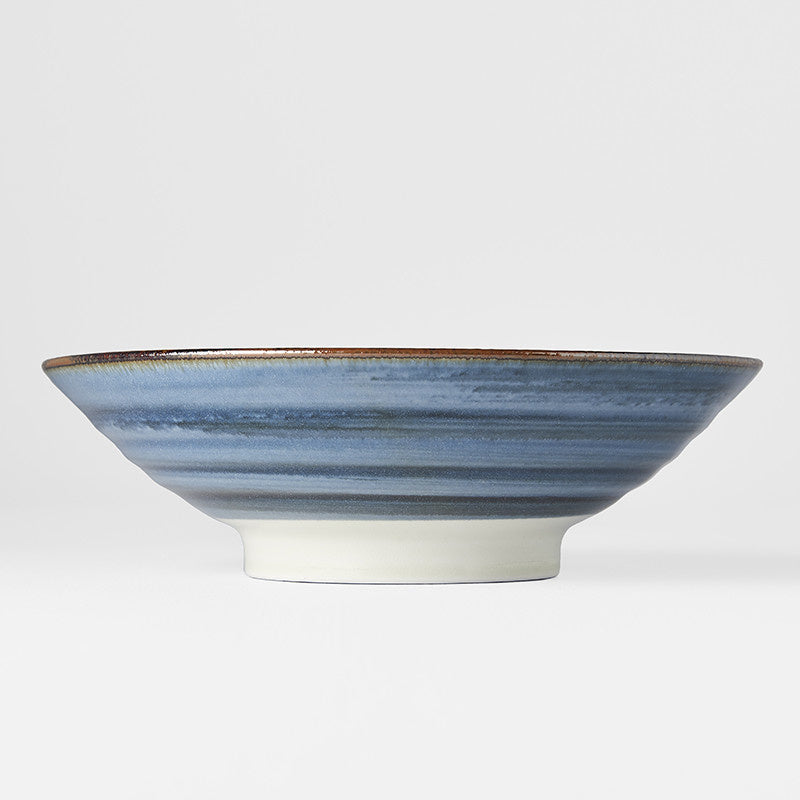 Ramen Bowl 24.5cm Traditional Wave Design V637-C0493