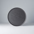 Plate Slab Rim 24cm Asphalt Glaze V637-C0494