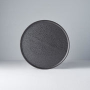 Plate Slab Rim 24cm Asphalt Glaze V637-C0494