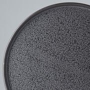 Plate Slab Rim 24cm Asphalt Glaze V637-C0494