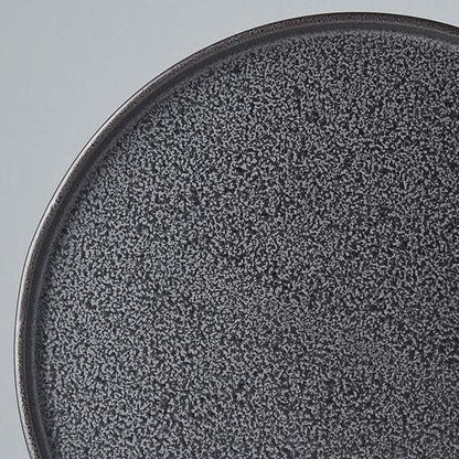 Plate Slab Rim 24cm Asphalt Glaze V637-C0494