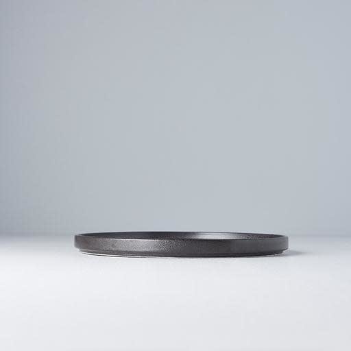 Plate Slab Rim 24cm Asphalt Glaze V637-C0494