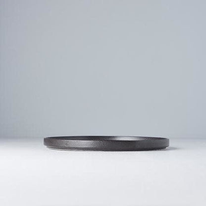 Plate Slab Rim 24cm Asphalt Glaze V637-C0494