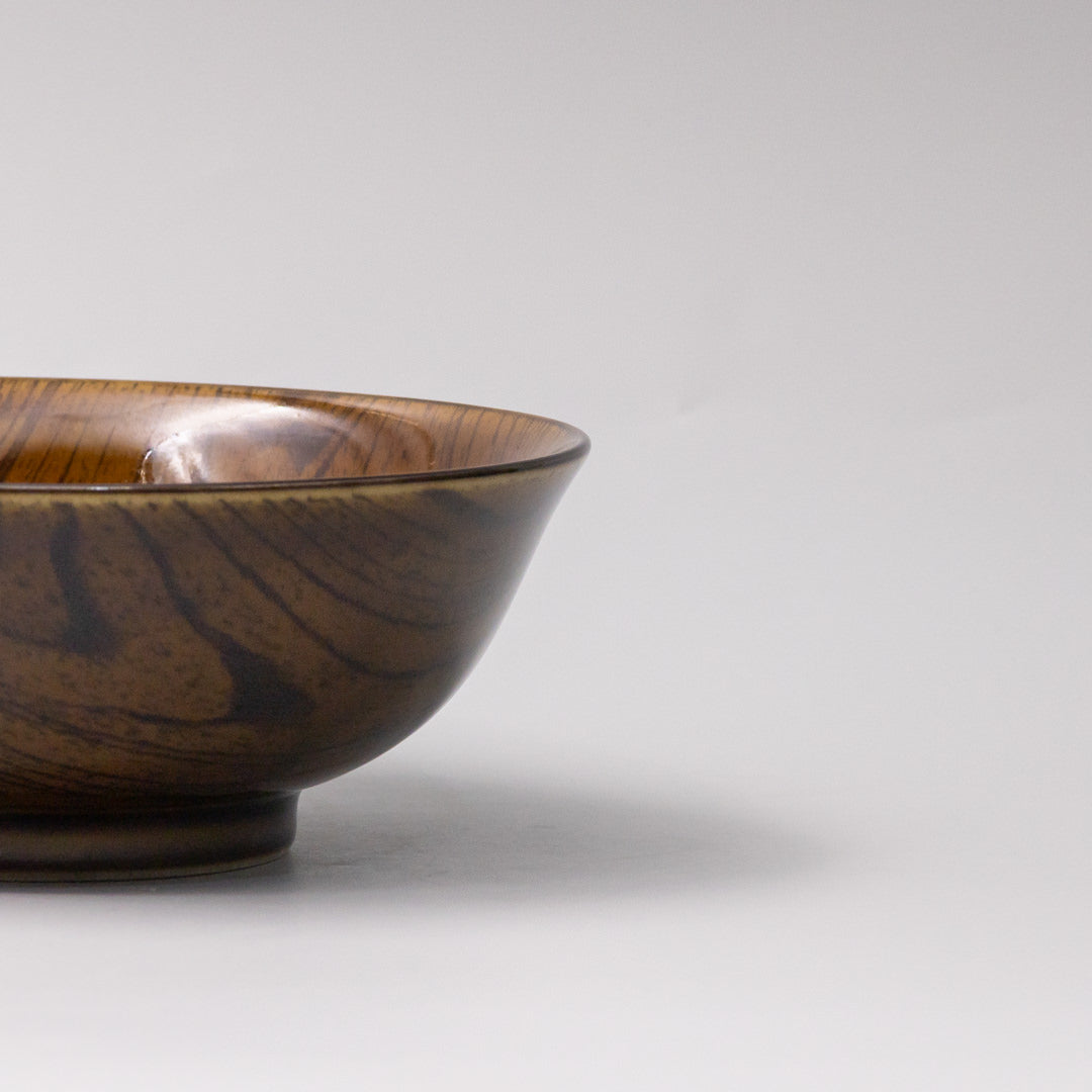 Udon Bowl 19cm Dark Kurumi Glaze V637-C0519