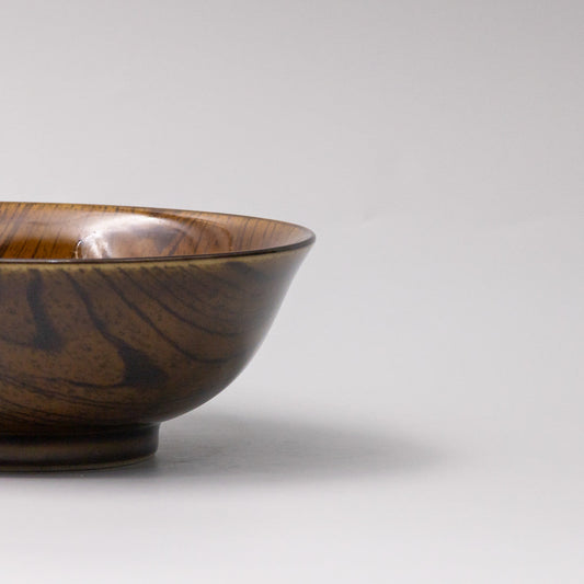 Udon Bowl 19cm Dark Kurumi Glaze V637-C0519