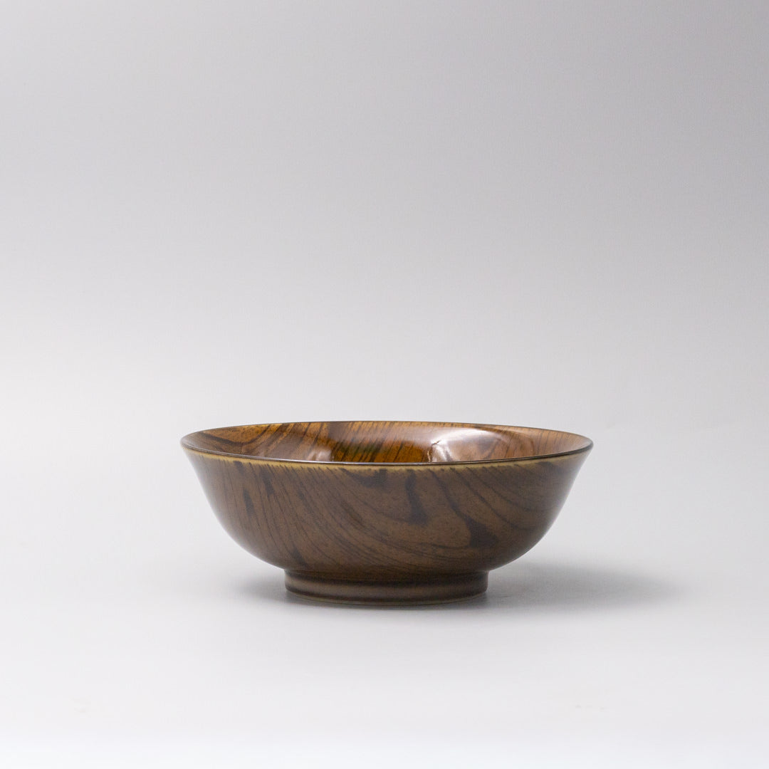 Udon Bowl 19cm Dark Kurumi Glaze V637-C0519