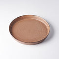 Plate High Rim 25cm Toffee Glaze V637-C0537