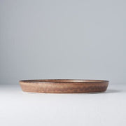 Plate High Rim 25cm Toffee Glaze V637-C0537