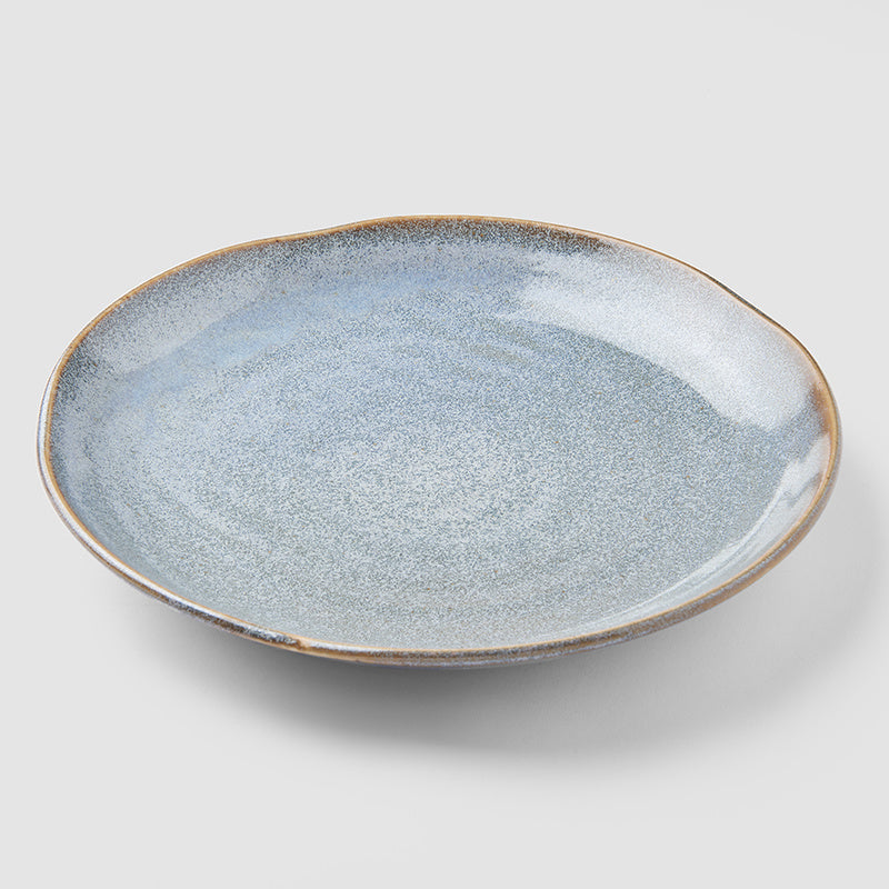 Plate Organic 23cm Steel Grey Glaze V637-C0600