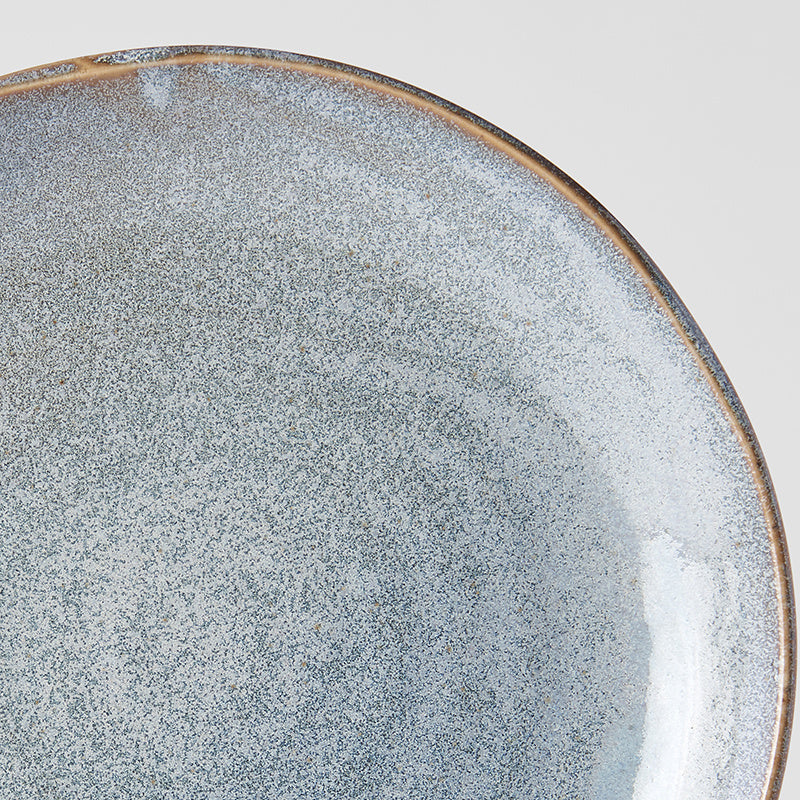 Plate Organic 23cm Steel Grey Glaze V637-C0600