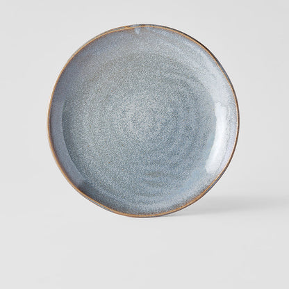 Plate Organic 23cm Steel Grey Glaze V637-C0600