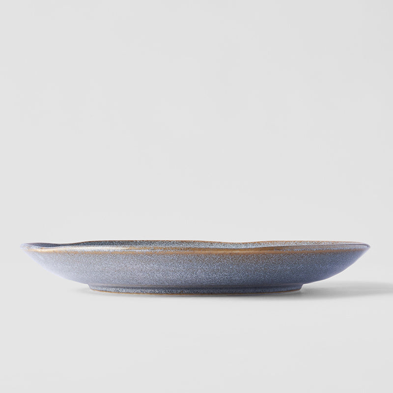 Plate Organic 23cm Steel Grey Glaze V637-C0600