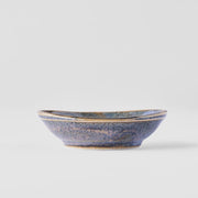 Sauce Dish organic shape 8cm Steel Grey Glaze V637-C0607