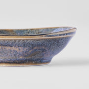 Sauce Dish organic shape 8cm Steel Grey Glaze V637-C0607